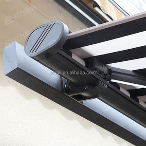 Auvent rétractable <span class=keywords><strong>électrique</strong></span> de luxe LED boîte complète autoportant pare-soleil coupe-vent aluminium épaissir Tube télécommande extérieure - Product Image 5