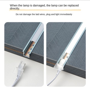 Indoor Outdoor Business Office 6000 Series Aluminum T-Profile Anodized Surface LED Strip <b>Light</b> - Product Image 5