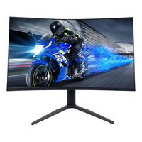 Monitor Gaming de 27 Pulgadas FHD 1080P, Monitores de Computadora Curvos VA R1500 180Hz 1ms, Ajustable en Altura para Jugadores