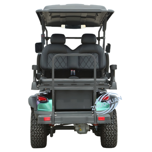 Voiturette de golf électrique haut de gamme 4 places, buggy tout-terrain 1+1 rangée avec batterie 48V, certifiée CE pour la réception d'hôtels et les excursions panoramiques - Product Image 5