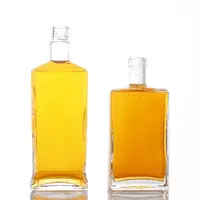 Cachaca de tequila sintético personalizada, garrafa de cortiça pesada e base sintética 700 ml/750ml, artesanato quadrado