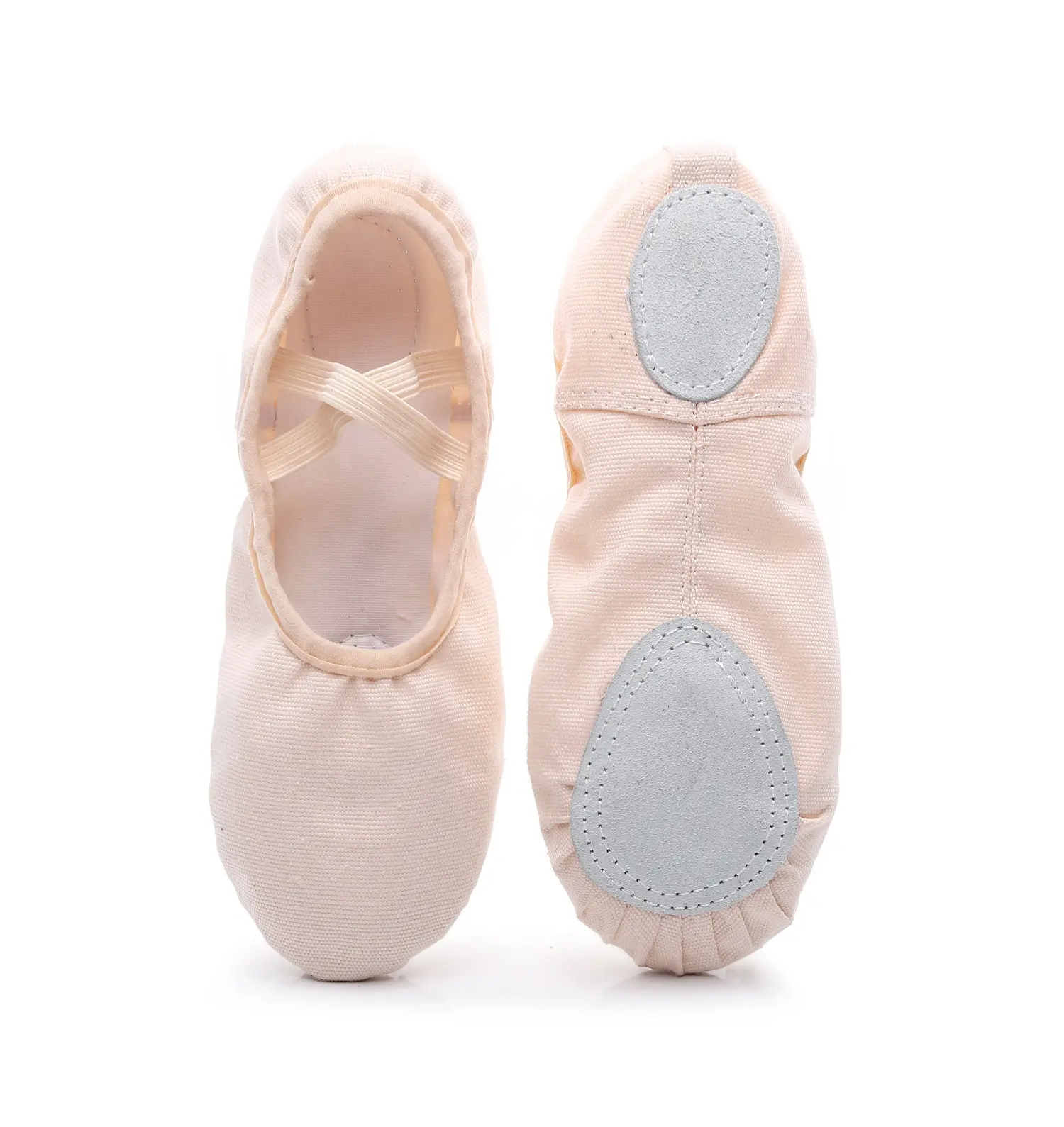 Sepatu Yoga, sepatu balet kualitas tinggi sol kulit lembut sepatu dansa anak-anak, sepatu dansa katun Ballroom wanita Oem \ odm