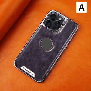 Funda de teléfono de cuero galvanizado de gama alta para iPhone 16/15/14/13/12 cubiertas de función de carga magnética y comercio electrónico - Product Image 4