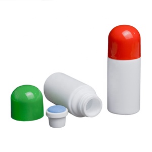 Bottiglia di plastica da 50ml con spugna colorata vuota contenitore per <span class=keywords><strong>medicinali</strong></span> liquidi e stampa Logo personalizzabile - Product Image 1