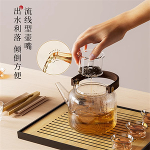 Electric Ceramic Cooktop With Glass <b>Teapot</b> Set For Tea Brewing 1 Burner Smooth Surface 185x185x44mm - Product Image 1