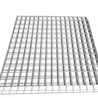 Panneau de treillis soudé galvanisé 4x8 pieds, maille carrée de 2 pouces, treillis en acier pour clôtures de construction