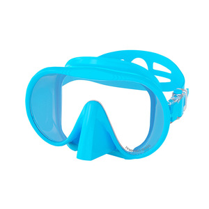 HhaoSport Diving Mask Large <b>Frame</b> Tempered Glass Silicone One Size For Men Women Freediving Professional Use - Product Image 1