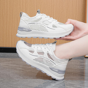 Chaussures de skate tendance unisexes pour filles, logo personnalisé blanc et vert, style décontracté, confortables, légères, <span class=keywords><strong>baskets</strong></span> de rue - Product Image 5