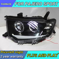 Lampe frontale yeux d'ange LED pour Mitsubishi Pajero Sport, Montero Sport, native Pajero, 2009-2014