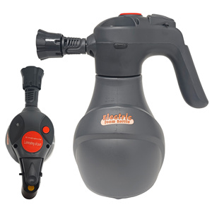 เครื่องพ่นโฟมไฟฟ้า สีดำ ชาร์จไร้สาย ล้างรถ แรงดันสูง รูปทรงพัดลม - Product Image 2