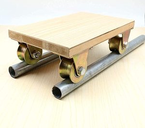 WBD Großhandel Stahl kleine V-Schiene Führungs rollen Räder feste Rolle starre Schiebe tor Nachlauf - Product Image 6