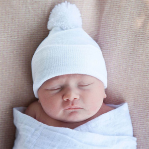 HY2 Gorro Neonatal <span class=keywords><strong>de</strong></span> Doble Espesor Gorro Fetal <span class=keywords><strong>de</strong></span> Punto a Rayas <span class=keywords><strong>para</strong></span> Bebé Gorro <span class=keywords><strong>de</strong></span> Invierno 0-3 <span class=keywords><strong>Meses</strong></span> - Product Image 5