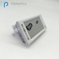 Hiplastics HY20115 Kit de rail d'étagère en plastique de qualité commerciale, porte-étiquettes, étiquettes d'affichage électroniques, fixation facile par clip