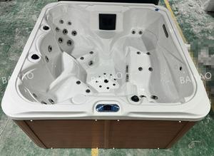 Vasca Idromassaggio Autoportante in Acrilico di Alta Qualità <span class=keywords><strong>per</strong></span> 5 Persone, Spa di Lusso da Esterno con 12 Getti, Capacità 20 Galloni - Product Image 5