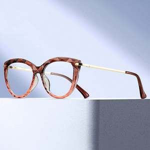 Gafas Ópticas TR90 con Logotipo Personalizado, Diseño Vintage 2025, Montura de Ojo de Gato para Mujer, con Protección Anti Luz Azul - Product Image 4