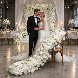 Centrotavola Floreali per Matrimoni DKB, Decorazioni di Lusso con Fiori Artificiali, Runner per Corridoi Nuziali - Product Image 1