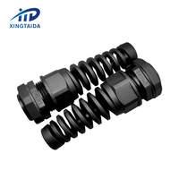 PG21 Plastic CordGrip Nylon Strain Relief Flex Protecting CE ROHS Spiral Cable Glands