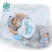 HS sans BPA mode poupée Playmate cadeau sucette Silicone souple vrai bébé mamelon BEBE Reborn garçon corps complet avec 56CM hauteur