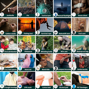 147 pcs Outdoor Essentials Survival Gear Tool Kits Med Supplies Véhicules Car Travel Camper Gifts Emergency Camping Survival Kit - Product Image 3