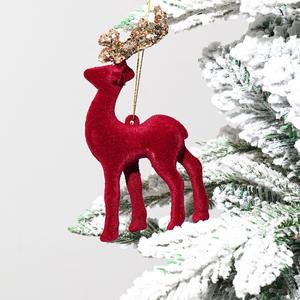 Albero di natale ornamenti di cervo inverno plastica Glitter renna appeso figurina ornamento per la casa simpatici regali di cervo di natale - Product Image 5