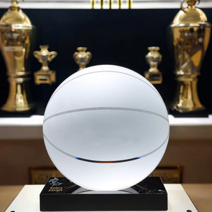 Ballon de basket en verre cristal brillant pour cadeaux d'anniversaire pour garçons et filles, cadeau créatif DIY - Product Image 1