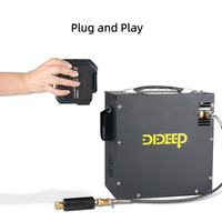 Compresseur d'air DIDEEP 300W à arrêt automatique, écologique, en aluminium, alimenté par batterie, cuivre/aluminium, 30MPa, équipement de plongée