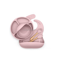 Nouvel arrivage : Ensemble d'alimentation pour bébé avec logo personnalisé, en silicone – Assiette, bol et tasse
