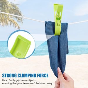 Clip da appendere, Mollette per bucato, Mollette per asciugamani da spiaggia, Clip per sedie, Porta asciugamani, Mollette in plastica - Product Image 6