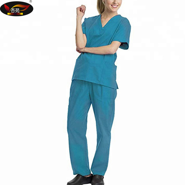 Nueva moda, venta al por mayor, enfermería médico uniformes exfoliantes conjunto