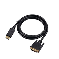 Câble DisplayPort vers DVI Mindpure 6FT, DP vers DVI-D 24+1 Mâle-Mâle 1080P, Cordon Vidéo Unidirectionnel pour Moniteur PC et Projecteur