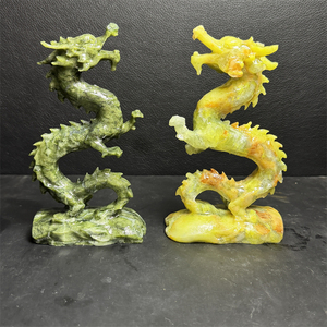 Vente <span class=keywords><strong>en</strong></span> gros de cristaux de guérison, pierres naturelles, artisanat, sculptures faites à la main, Feng Shui, jade Xiuyan, dragon pour la décoration de la maison - Product Image 5
