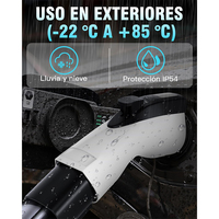 Adaptateur Wufen NACS vers GB/T Type2 32A Max IP54 Connecteur de chargeur EV pour borne de recharge de véhicule électrique Tesla AC