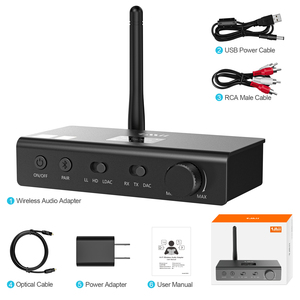 1Mii HiFi DAC Décodeur <span class=keywords><strong>Bluetooth</strong></span> 5.0 Émetteur et récepteur avec aptX-LL/HD & LDAC Émetteur récepteur audio sans fil pour TV - Product Image 6