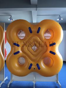 Offre Spéciale cercles gonflables de glissière simple <span class=keywords><strong>gonflable</strong></span> de tube d'eau de parc aquatique paresseux de rivière pour le tube <span class=keywords><strong>gonflable</strong></span> de PVC de <span class=keywords><strong>personnes</strong></span> du jaune <span class=keywords><strong>4</strong></span> - Product Image 3