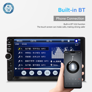 Promoción Pantalla táctil de 7 pulgadas 2 Din Video Radio <span class=keywords><strong>Car</strong></span> Music Video MP5 Player <span class=keywords><strong>Kit</strong></span> 7018B con base de marco de cámara de marcha atrás - Product Image 4