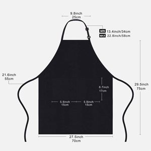 Delantal ajustable de poliéster y algodón para uso en restaurantes, para hotpot y barbacoa, publicidad y comercio exterior - Product Image 1