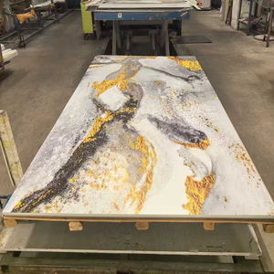 Mới nhất thiết kế hiện đại phong cách không thấm nước bán buôn độ bóng cao 3D in ấn tường bằng đá cẩm thạch Bảng điều chỉnh - Product Image 4