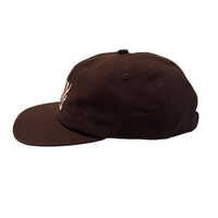 Topi Kanvas Cuci Gaya Retro dengan Logo Kustom, Topi Sport Model Dad Hat Vintage Profil Rendah Tanpa Struktur