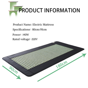 Xiuyan fabrika doğrudan satış yeşim taş yatak turmalin ısıtmalı taş yatak doğal yeşim <span class=keywords><strong>Mat</strong></span> masaj pedi - Product Image 3