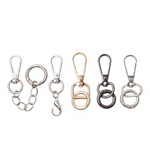 Fibbia per Borsa in Lega di Zinco di Alta Qualità, Anello a D Scorrevole, Gancio Portachiavi Oro e Argento, Accessori per Borse, Moschettone - Product Image 3