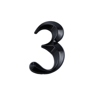 Autocollants de plaque <span class=keywords><strong>d</strong></span>'immatriculation de <span class=keywords><strong>voiture</strong></span> 3D numériques en métal noir ABS personnalisés en usine, accessoires extérieurs automobiles, autocollants réutilisables - Product Image 4