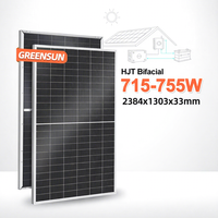 Panneaux solaires bifaciaux de type N à bas prix 700W 710W 720W 730W 740W 750W, panneaux solaires photovoltaïques avec kit de panneaux solaires CE TUV