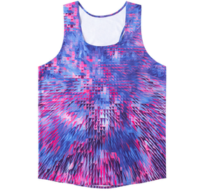 Quick Dry Breathable Custom Print Seamless Bonding Elasticity Vest Colorful Tank Tops Unisex Fitness Running Sleeveless Singlet - Product Image 2