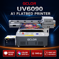 Impresora UV Plana GCLOR UV6090 A1 de 600*900mm con 3 Cabezales de Impresión XP600 para Impresión en Acrílico, Vidrio, Madera, Metal y Carcasas de Teléfono