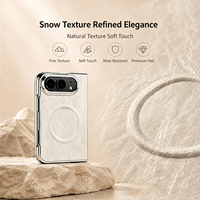 Étui de téléphone pliable Minibook Wallet pour iPhone Duo Ultra, en cuir PU, avec fermeture magnétique et protection en verre pour iPhone Duo Fold.