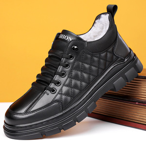 รองเท้าหนังผู้ชายลำลอง ส้นเตี้ย พื้นยาง พื้นนุ่ม ใส่สบาย - Product Image 1