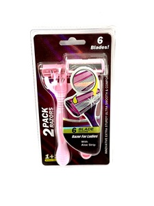Maquinilla de Afeitar Desechable SLAZZO Colorful 2 con 2 Cuchillas Gemelas, 5 Bolsas de Tiras Lubricantes, Caja de Color, Bolsa <span class=keywords><strong>North</strong></span> <span class=keywords><strong>Face</strong></span>, Nano Razor - Product Image 4