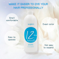 Crema Reveladora de Color para Cabello con Bajo Contenido de Amoníaco 6/9/12% 20/30/40Vol, Oxidante Permanente para Coloración de Cabello en Salón