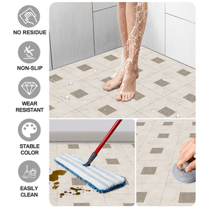 Pannelli per Pavimenti in <span class=keywords><strong>PVC</strong></span> a Prezzo di Fabbrica, Impermeabili e Resistenti all'Usura per Cucina e <span class=keywords><strong>Bagno</strong></span>, <span class=keywords><strong>Piastrelle</strong></span> Autoadesive per Interni - Product Image 3