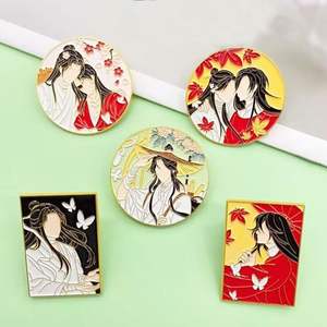 เข็มกลัดโลหะเคลือบสีทองจาก <span class=keywords><strong>Tianguan</strong></span> เข็มกลัดการ์ตูนอนิเมะจีนน่ารักเข็มกลัดเคลือบแบบแข็งออกแบบได้ตามต้องการ - Product Image 6